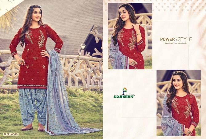 Kauvery Nyraa 4 Fancy Ethnic Wear Cotton Printed Readymade Suit Collection